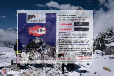 Everest Link и Nepal Air Link - интернет на треке в базовый лагерь Эвереста - цена, где купить и как пользоваться- Gekkon Club - gekkon.club - Непал