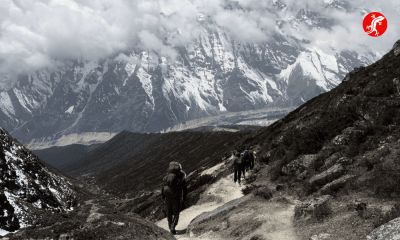 Перевал Ларкья Ла взят! Группа спускается к финишу - Геккон клуб тур - gekkon.club